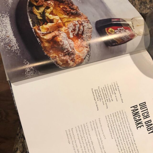 @chrissyteigen  is a food genius. Got her cook book for Christmas. I’m in love with her Dutch baby pancakes! Sooo yummy! #reasonsiworkout #abillioncalories #butsogood