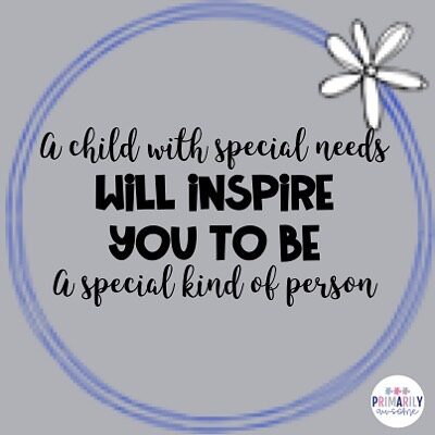 Children with special needs are some of the most special people I know.  #inspired #iteachspeced