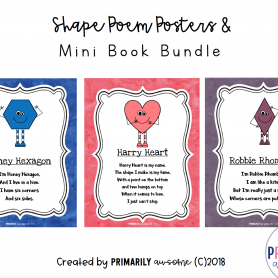 Shape Poem Posters and Mini Books Bundle